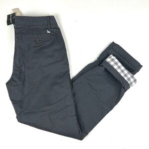 Eddie Bauer Pants Womens 8 Gray Legend Wash Boyfriend Relaxed Flannel Lined